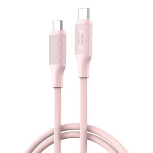 XO NB-Q265B Καλώδιο Type-C – Type-C 1M 60W PD Ροζ