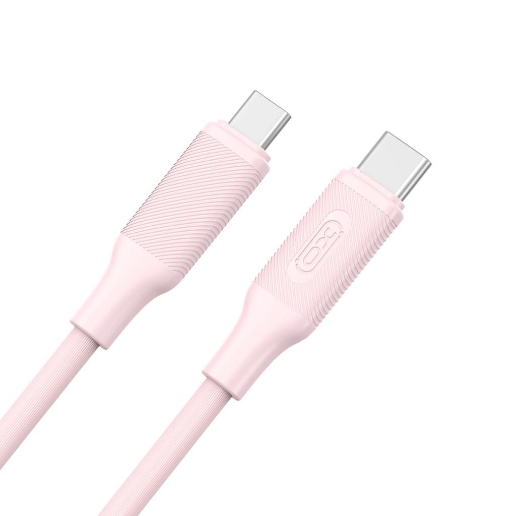 XO NB-Q265B Καλώδιο Type-C – Type-C 1M 60W PD Ροζ - Image 3