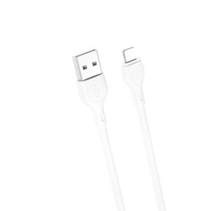 XO NB200 Καλώδιο USB-A – Lightning, 1m, 2A, λευκό