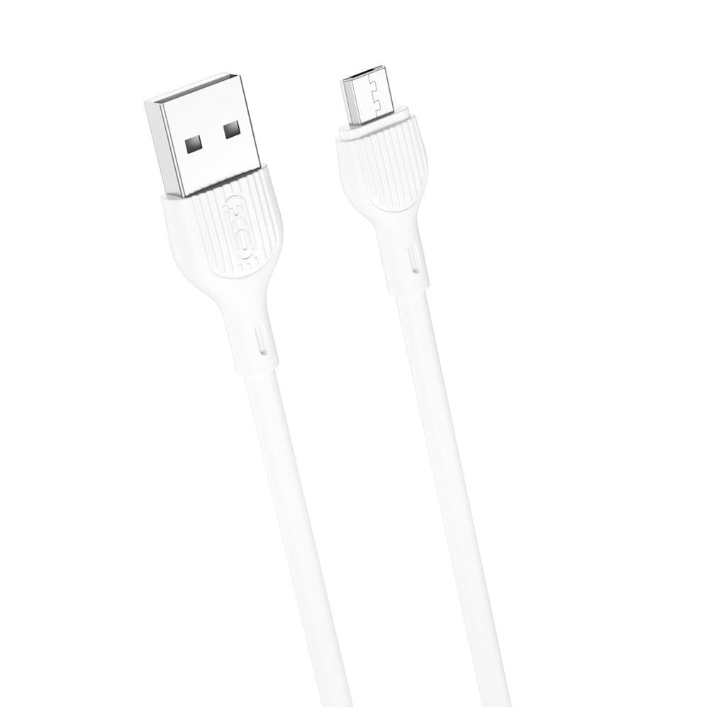 XO NB200 καλώδιο USB – microUSB 1m 2.1A λευκό