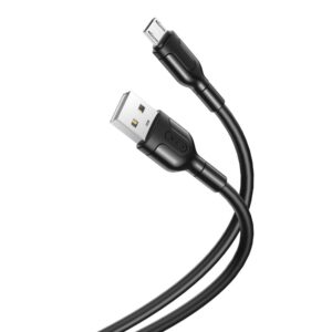 XO cable NB212 USB – microUSB 1m 2,1A black