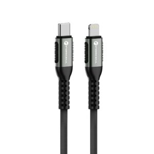 Forcell C259 Πλεκτό Καλώδιο USB-C σε Lightning 27W 3m Μαύρο