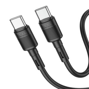 Hoco X83 καλώδιο Type C σε Type C PD 3A 60W 1m μαύρο