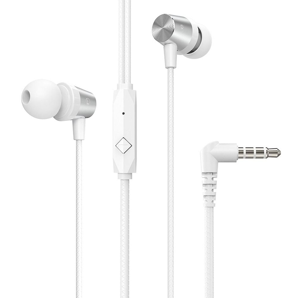 HOCO M79 ενσύρματα ακουστικά με μικρόφωνο Jack 3,5 mm λευκά
