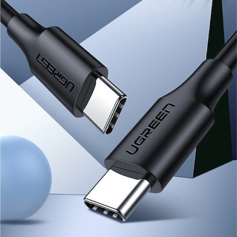 UGREEN Καλώδιο USB-C σε USB-C, 1m, 3A, Μαύρο με Νικελένια Επικάλυψη – US286 / 50997 - Image 3