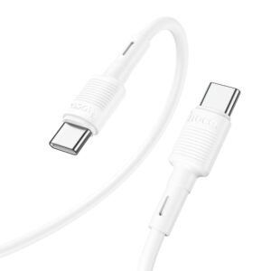Hoco X83 καλώδιο Type C σε Type C PD 3A 60W 1m λευκό