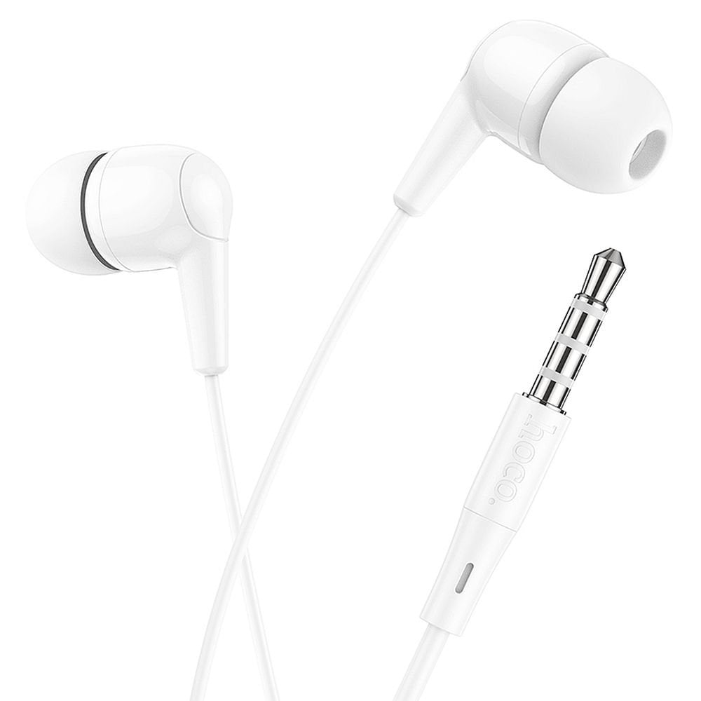 HOCO M97 ακουστικά in-ear με μικρόφωνο και βύσμα 3,5mm λευκά