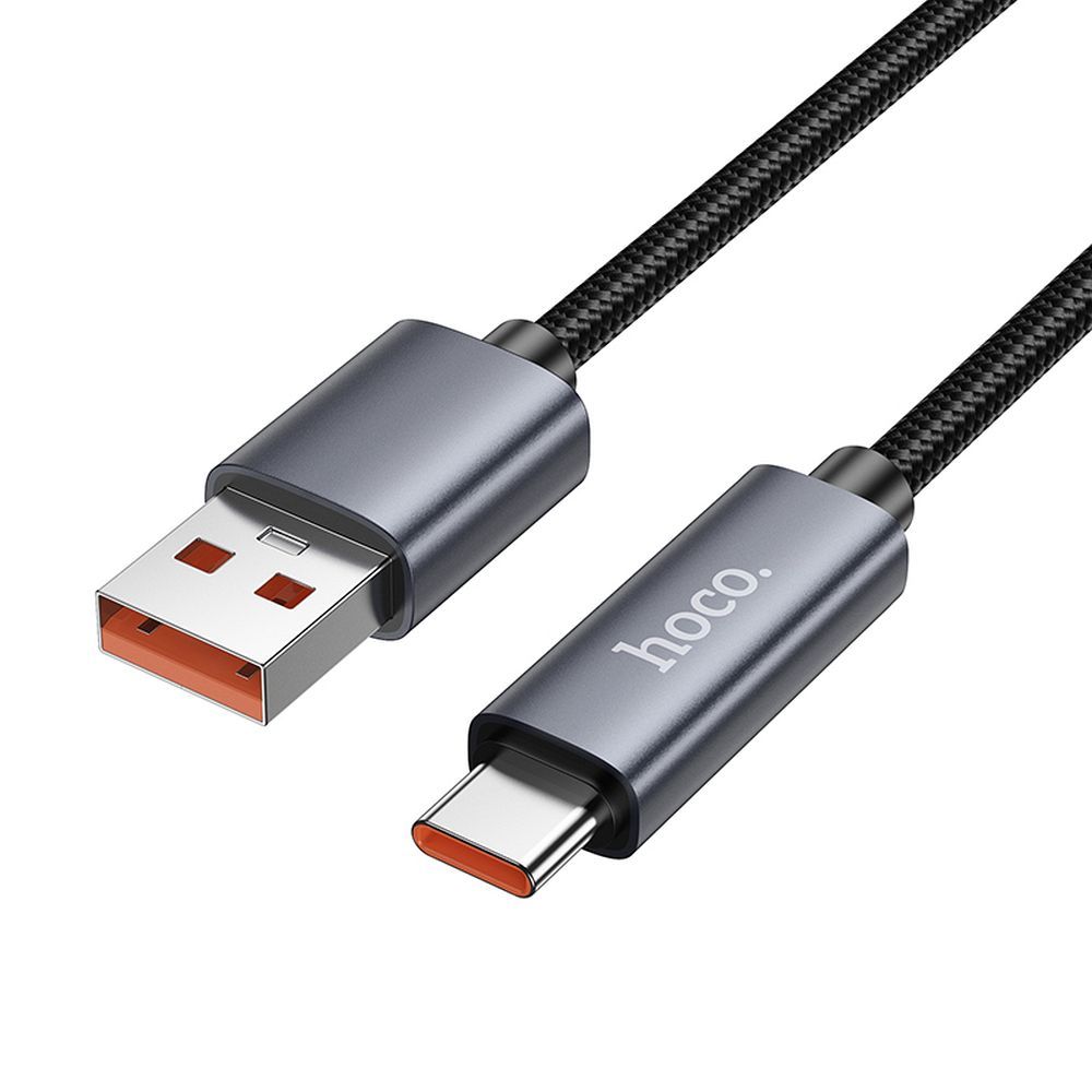 Καλώδιο USB-A σε USB-C Hoco 5A με οθόνη 1m X112 μαύρο - Image 5