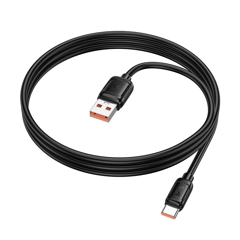 Cable USB-A to USB-C Hoco PD 5A 100W 1m X115 black - Image 4