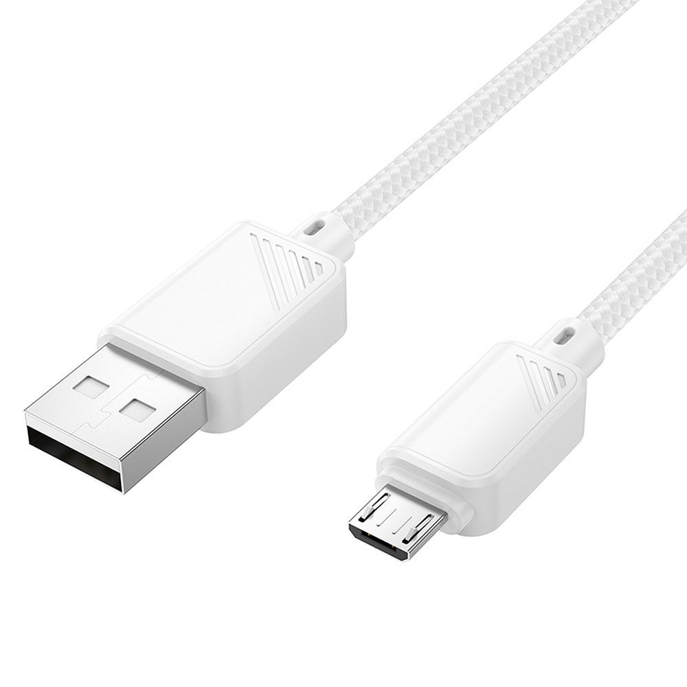 Hoco X113 Καλώδιο USB A σε Micro USB 2,4A 1m Λευκό - Image 3