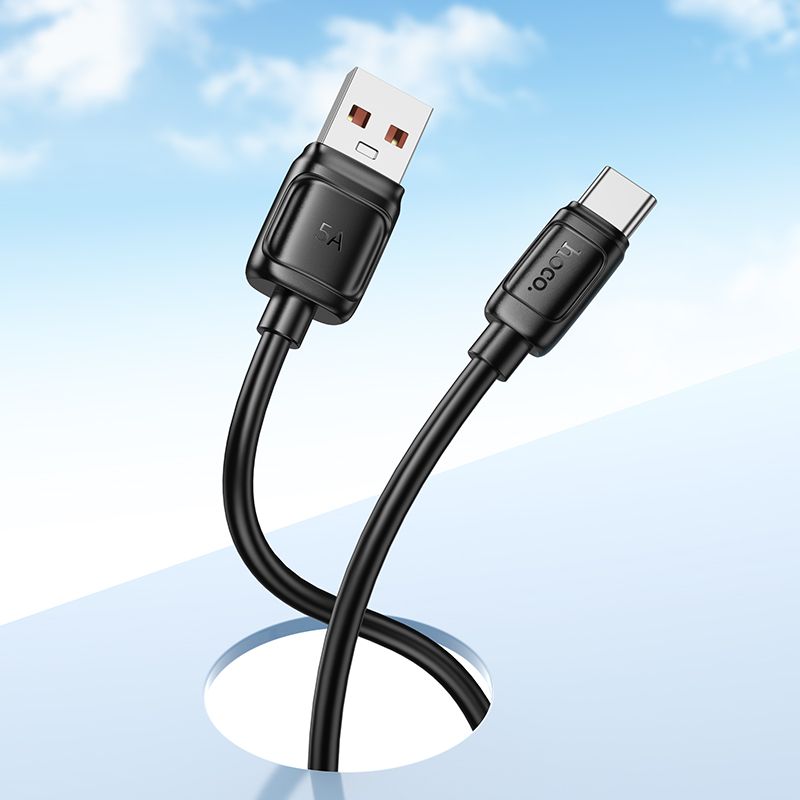 Cable USB-A to USB-C Hoco PD 5A 100W 1m X115 black - Image 6