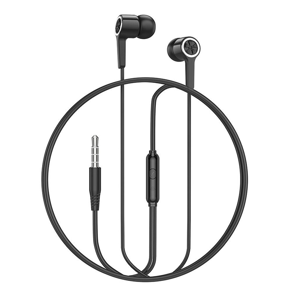 Hoco M104 ενσύρματα ακουστικά Jack 3,5mm με μικρόφωνο μαύρα - Image 3