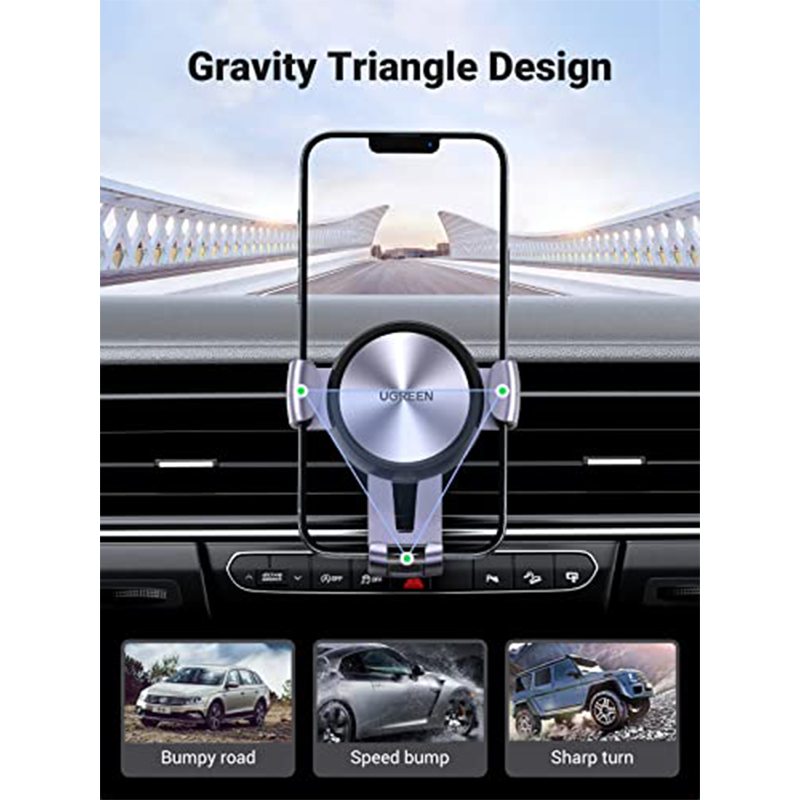 UGREEN Gravity Car Mount Holder gray – LP130 / 50564 - Image 4