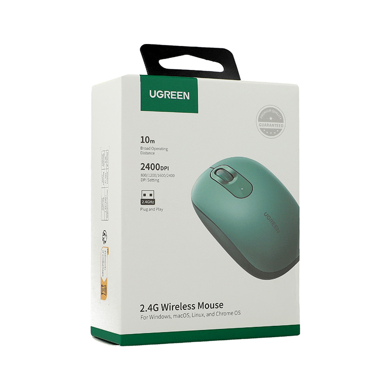 Wireless Mouse UGREEN MU105, 2400DPI, Πράσινο - Image 2