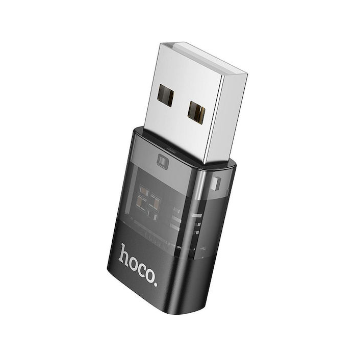 Adapter USB A to USB C Hoco UA36C διαφανές μαύρο - Image 4