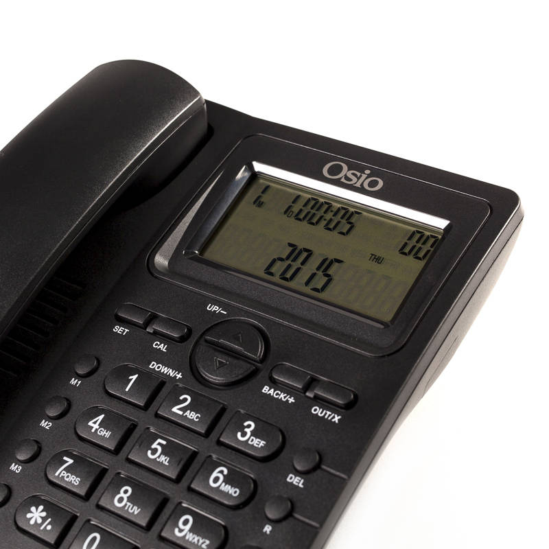 Osio OSW-4710B Μαύρο Ενσύρματο Τηλέφωνο με Οθόνη - Image 4