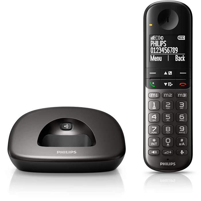 Philips XL4901DS/GRS (Ελληνικό Μενού) Ασύρματο Τηλέφωνο με Φωτιζόμενη Οθόνη και Φραγή Κλήσεων - Image 3