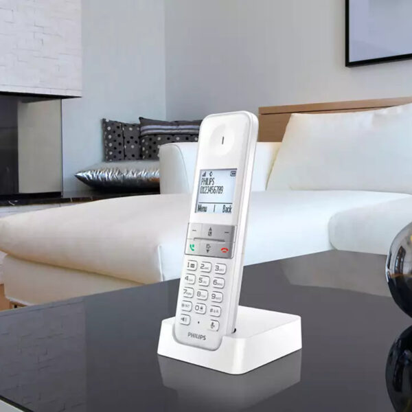Philips D4701W/GRS Λευκό Ασύρματο Τηλέφωνο με Ανοιχτή Ακρόαση - Image 4
