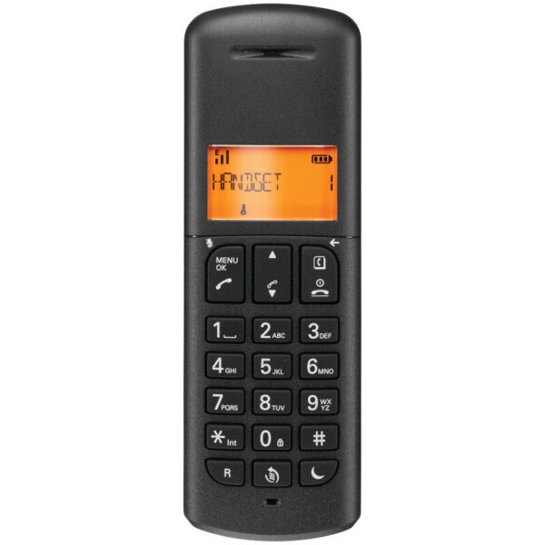 Motorola E221 Μαύρο Ασύρματο Τηλέφωνο με Φωτιζόμενη Οθόνη και Call Block - Image 2