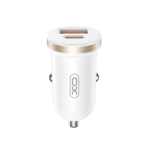 XO CC56 car charger PD 30W QC 1x USB 1x USB-C white