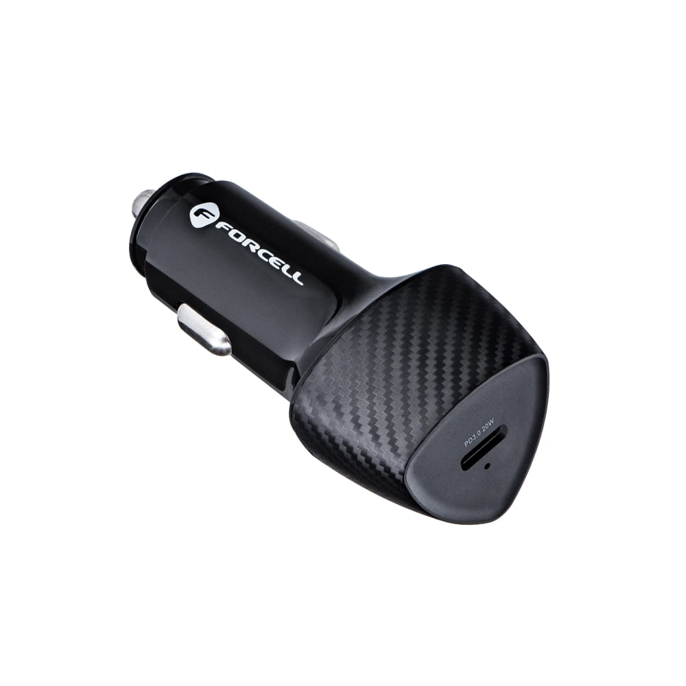 FORCELL F-ENERGY Carbon CC50-1C φορτιστής αυτοκινήτου USB-C PD 20W μαύρος - Image 4