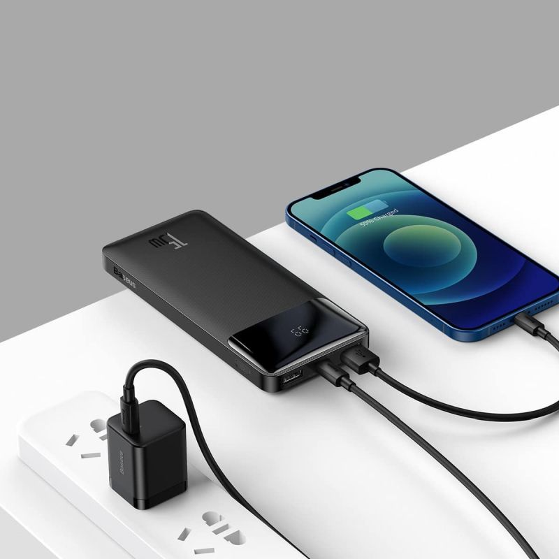 BASEUS Power Bank 10000mAh 15W, Bipow black – PPBD050001 - Image 6