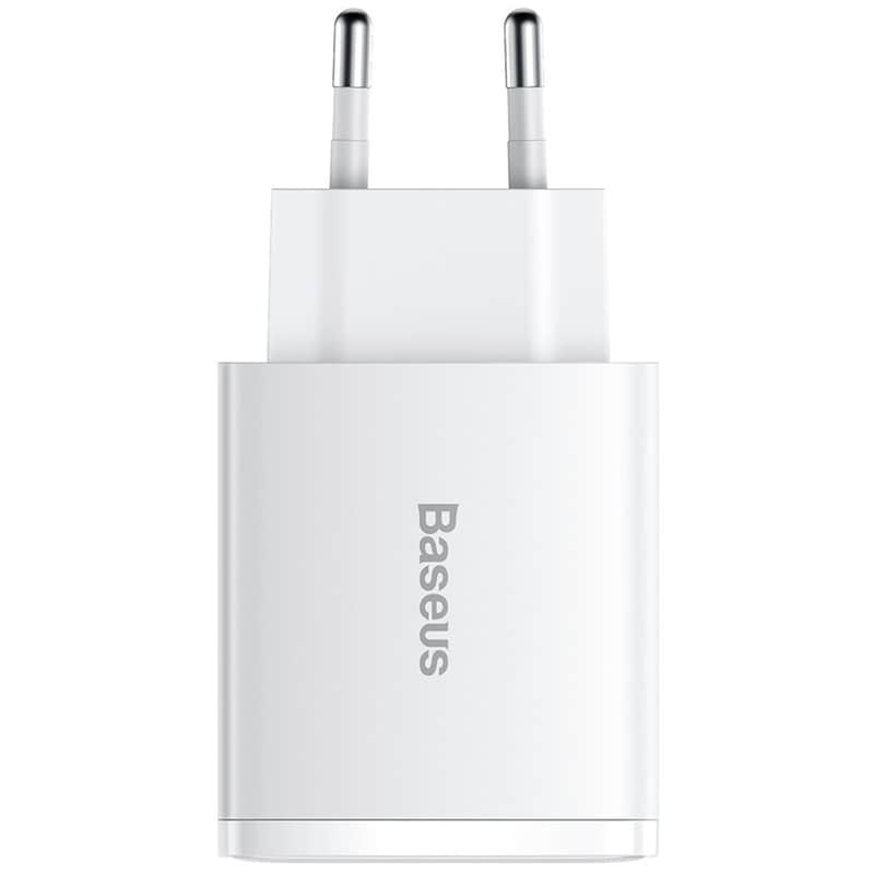 BASEUS 220V 30W, 2*USB-A + 1*USB-C, Compact Series (white) – CCXJ-E02 - Image 3