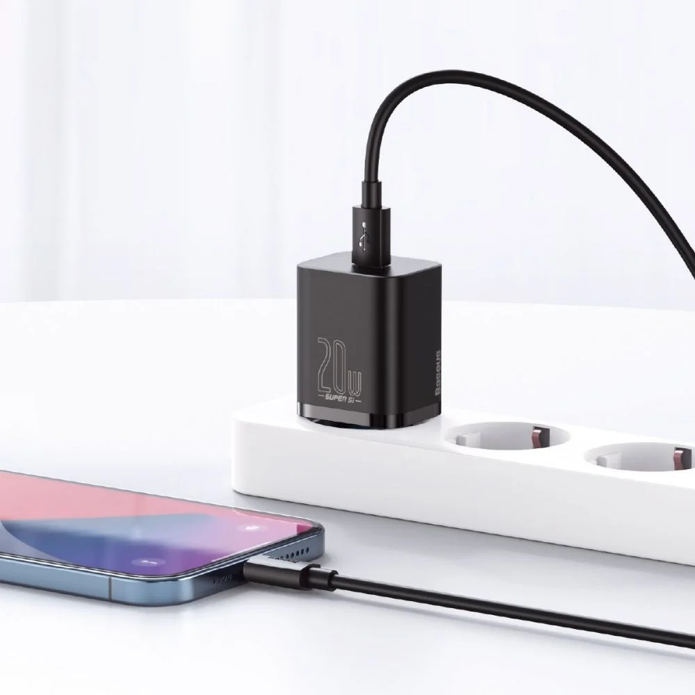 BASEUS 220V 20W, 1*USB-C, Super Si (black) – CCSUP-B01 - Image 10