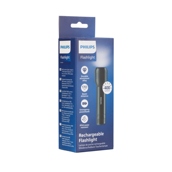 Philips SFL7003R/GRS Αδιάβροχος Φακός Επαναφορτιζόμενος & Power Bank 2 σε 1 IPX4 400 Lumens - Image 12
