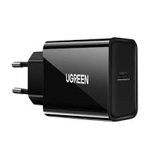 UGREEN 220V 20W, 1*USB-C (black) – CD137 / 10191