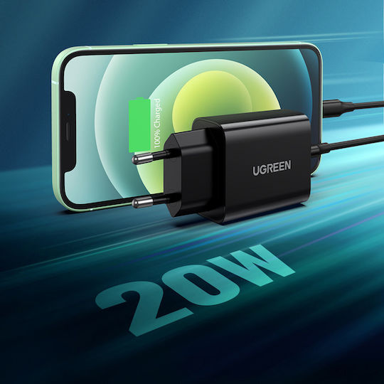 UGREEN 220V 20W, 1*USB-C (black) – CD137 / 10191 - Image 5