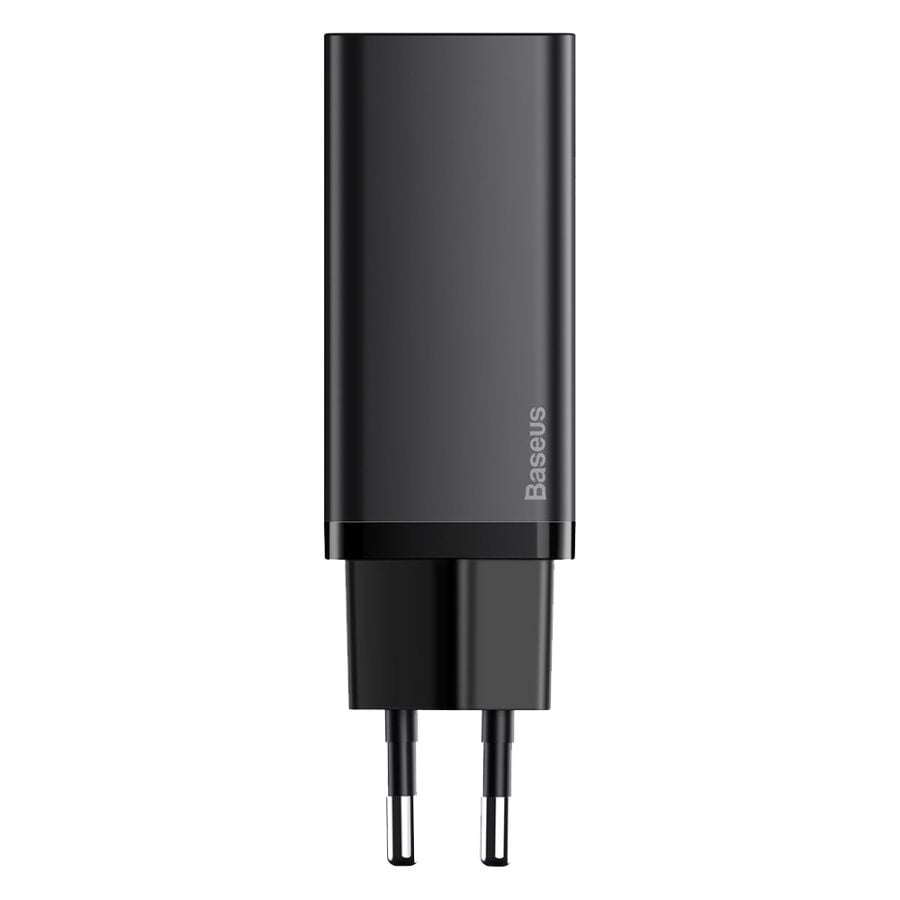 BASEUS 220V 65W, USB-A + USB-C, GaN2 Lite, black – CCGAN2L-B01 - Image 4