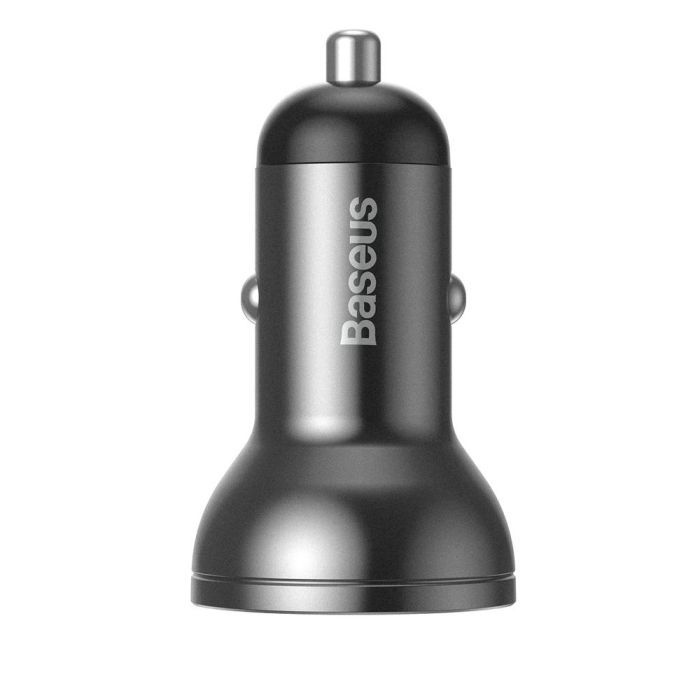 BASEUS 12V 24W, 2xUSB-A, γκρι – CCBX-0G - Image 5