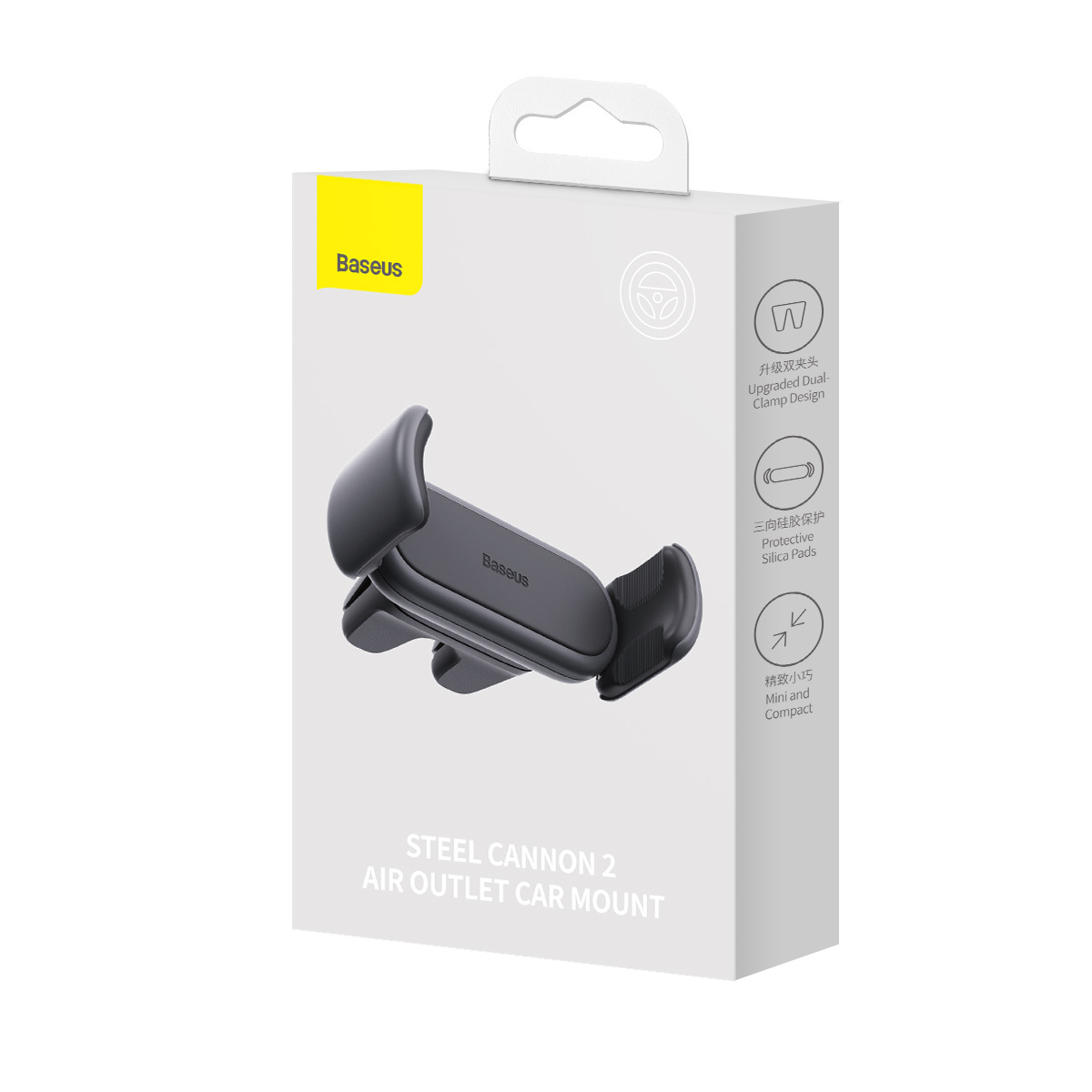 BASEUS Holder for mounting, Steel Cannon 2 black – SUGP000001 - Image 2