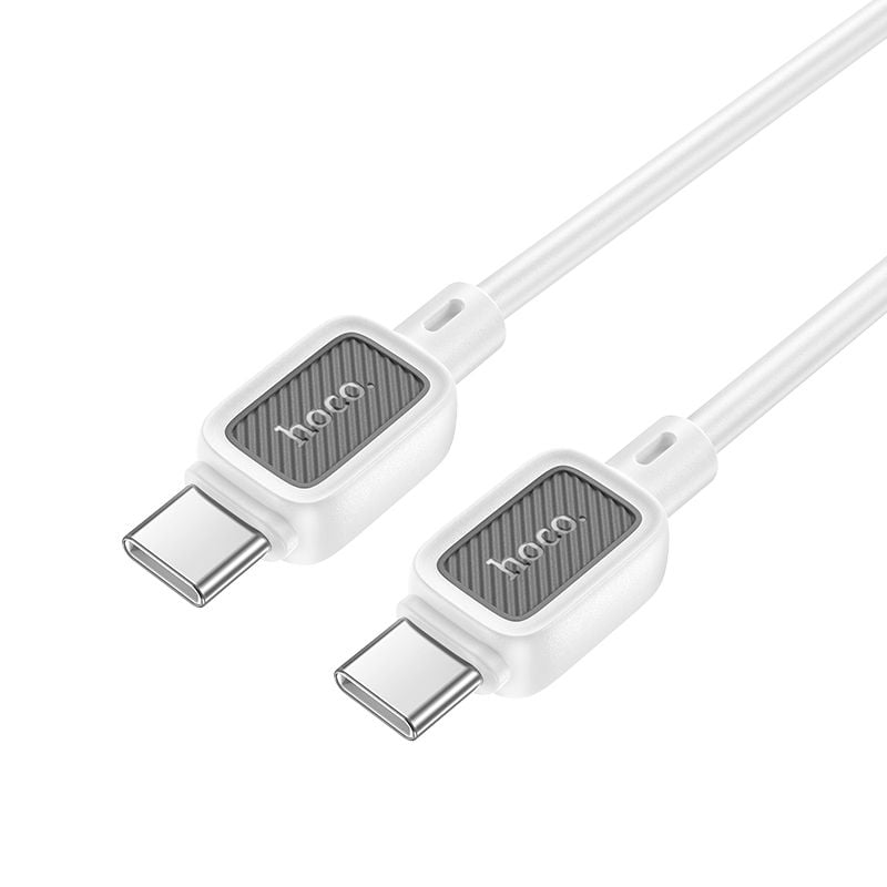 Καλώδιο USB-C σε USB-C Hoco 3A 60W 1m X108 λευκό