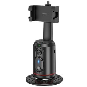 HOCO K23 mobile phone holder 360 degree with auto face tracking black