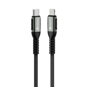 Cable USB-C to Lightning Forcell F-Energy PD 3A 27W Cafule 3m C259 black