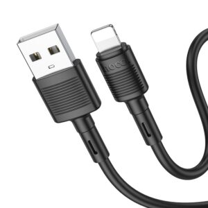 HOCO X83 καλώδιο USB A σε Lightning 2,4A 1m μαύρο