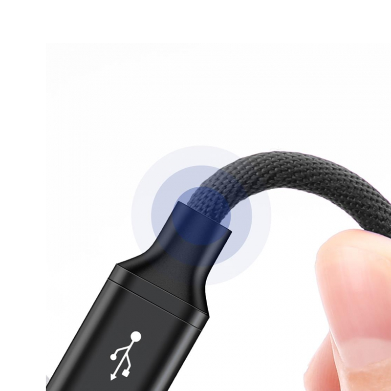 XO Cable USB-A – Type-C, 2m, 2A, NB143 black - Image 3