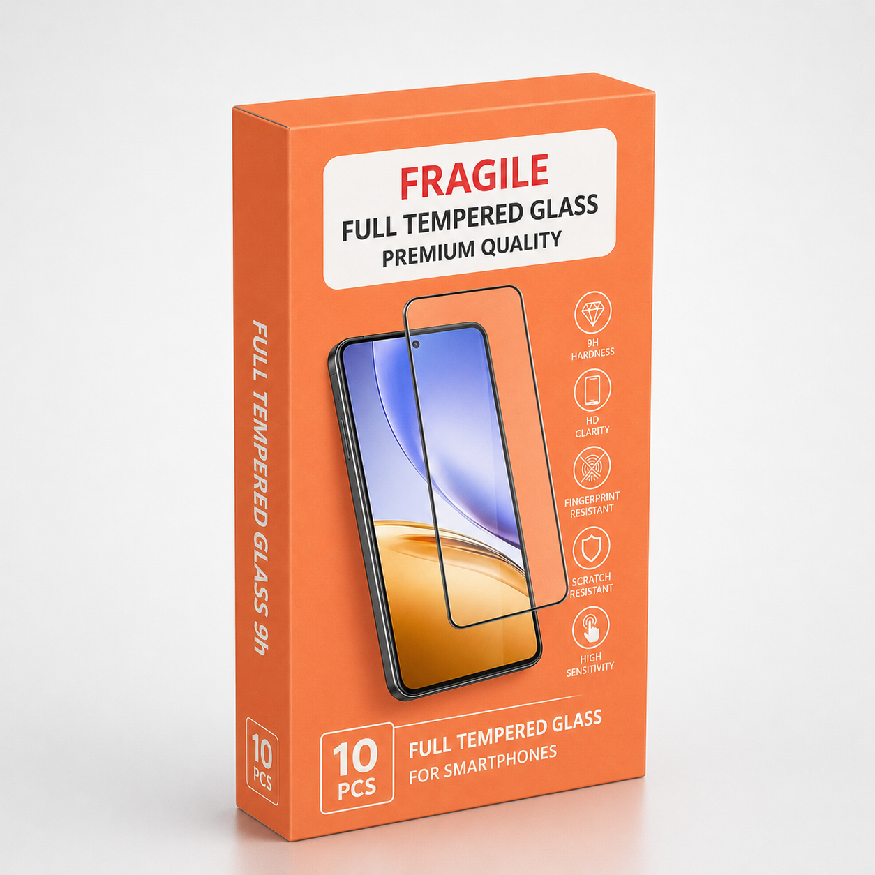 10 Τεμ. FullFace Tempered Glass 9H για iPhone 13 Mini - Image 3