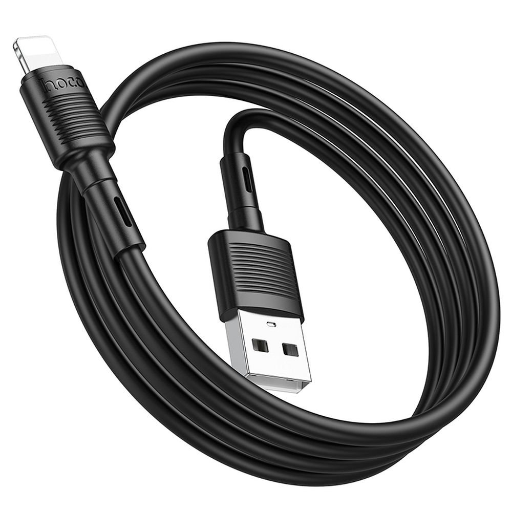 HOCO X83 καλώδιο USB A σε Lightning 2,4A 1m μαύρο - Image 3