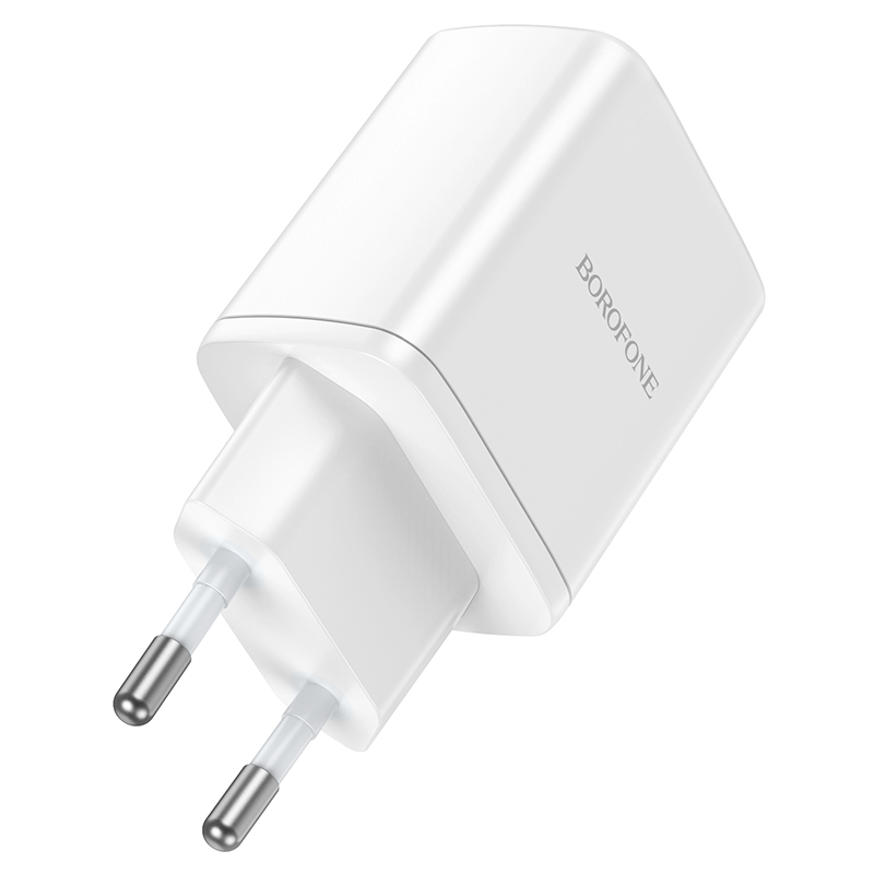 Borofone Wall charger BN9 Reacher – 2xType C – QC 3.0 PD 35W white - Image 4