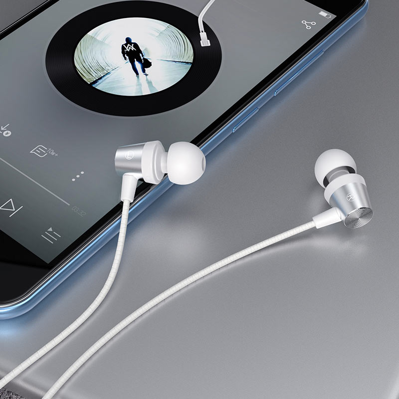 HOCO M79 ενσύρματα ακουστικά με μικρόφωνο Jack 3,5 mm λευκά - Image 3