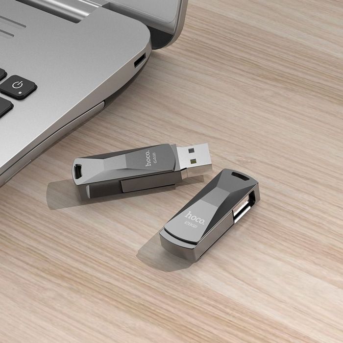 Pendrive 16GB USB 3.0 (USB-A) Hoco UD5 γκρι - Image 7