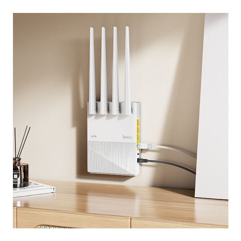 Hoco HI31 Ασύρματο Router WiFi 5 Λευκό - Image 5