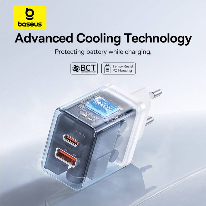 BASEUS 220V 30W, USB-A + USB-C, Cube Pro white – P10111404213-00 - Image 8