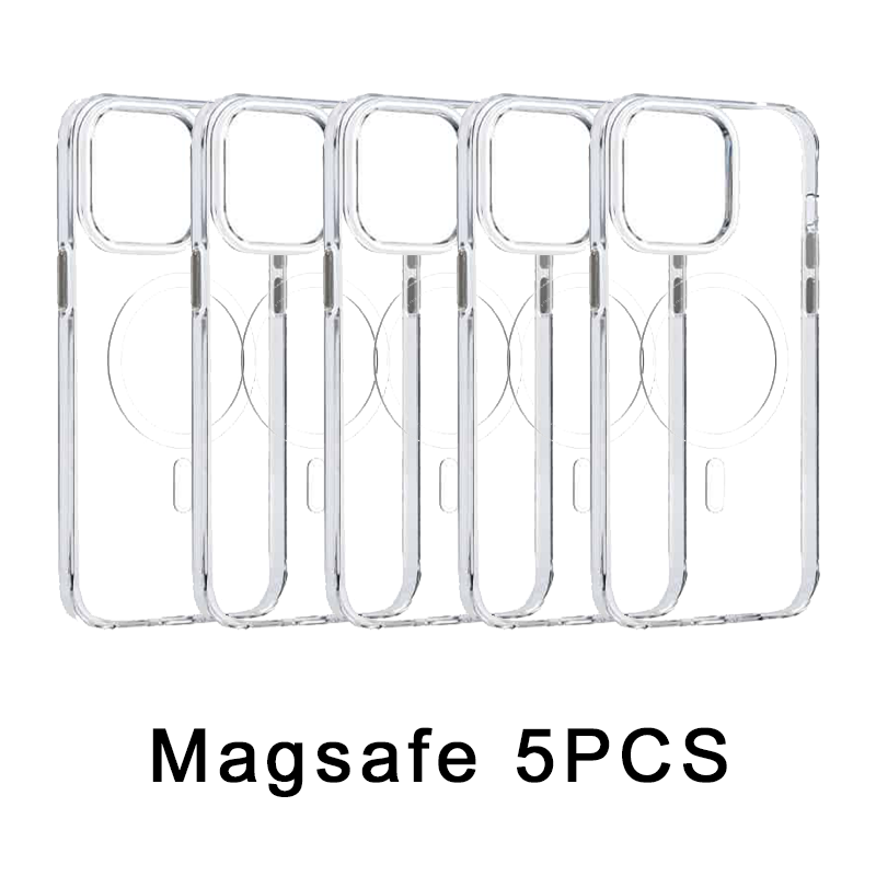 Θήκη Σιλικόνης MobiCase για iPhone 17 Διάφανη Mag Case 5 τεμάχια