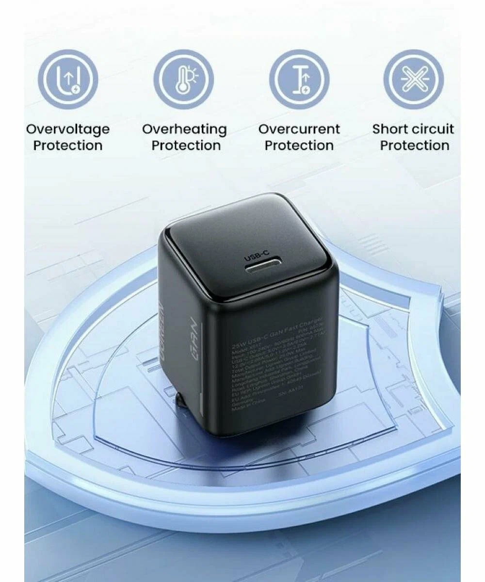 UGREEN 220V 25W, USB-C GaN black – X517 / 65736 - Image 5