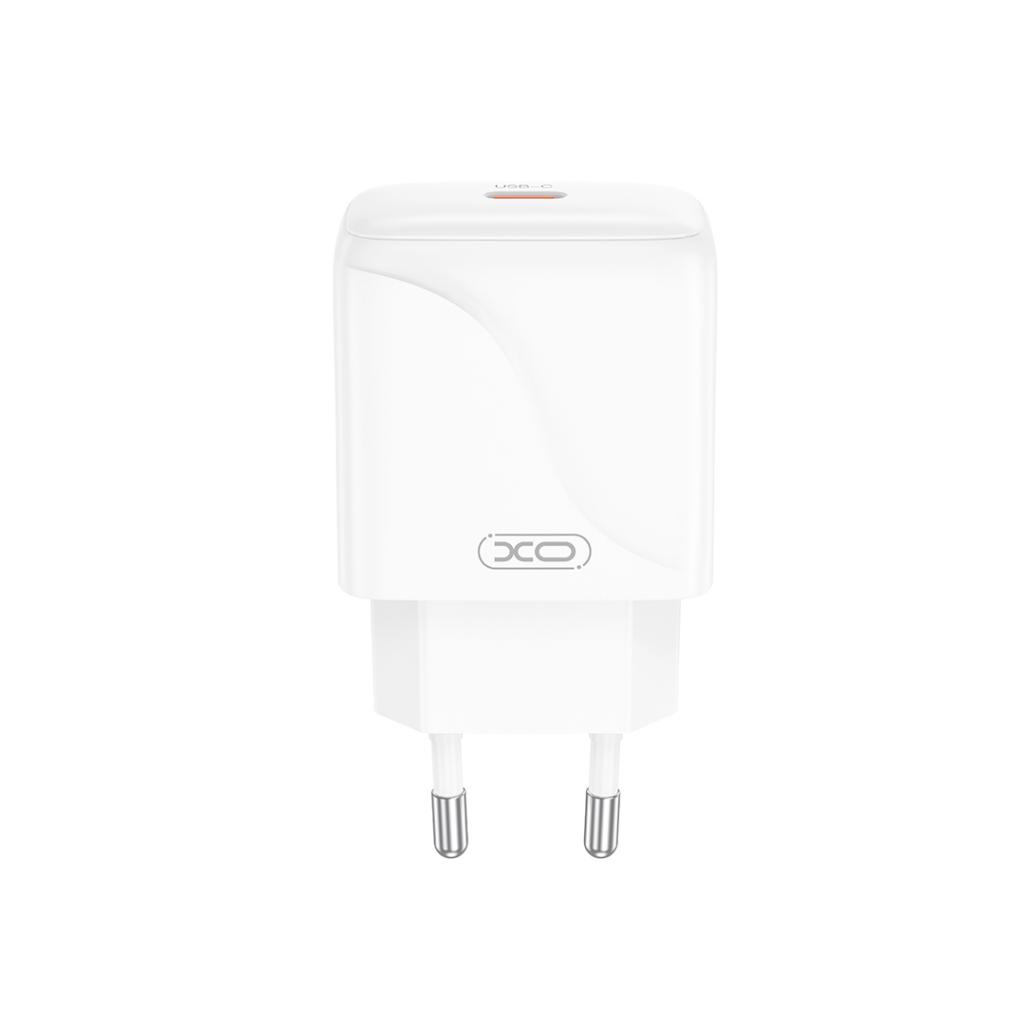 XO 220V 20W, USB-C output + καλώδιο USB-C σε USB-C, λευκό – L141 - Image 3