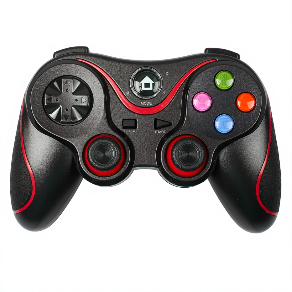 XO Ασύρματο Χειριστήριο Gaming Switch / Android / PC / PS4, Μαύρο+Κόκκινο – GP5
